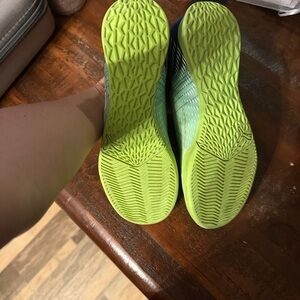 Puma Youth Ultra 3.3 Indoor Slip on Soccer Shoes Kids 5C Green Logo Athleisure